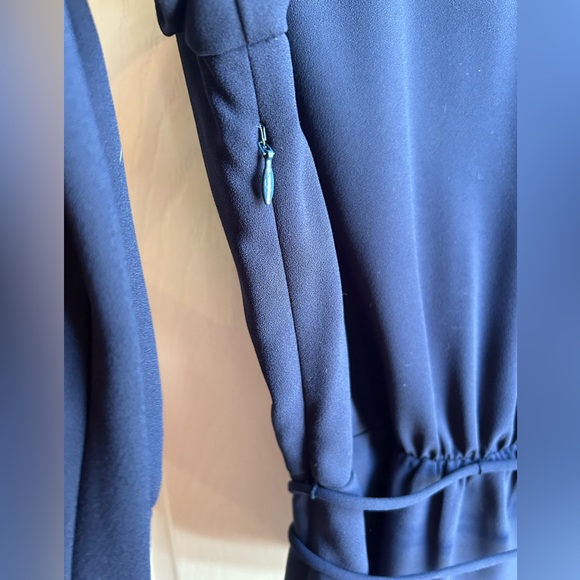 Navy Wrap-style Blouse - J. Crew - Size 4 - Picture 2 of 7